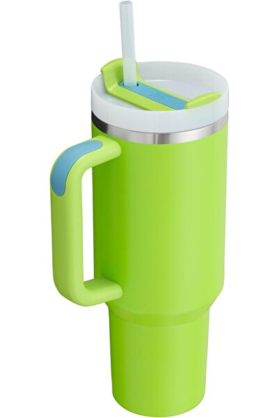 Stenley Stanley Quencher H2.0 40oz | Durable Stainless Steel Insulated Tumbler - Green Glow