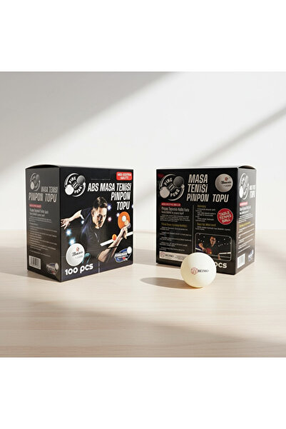 Beimo Table Tennis Ball Abs Extra Quality White Pack of 100