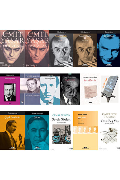 Yapı Kredi Yayınları Turgut Uyar - Edip Cansever - Özdemir Asaf - Orhan Veli - Cemal Süreya / 15 kitap TELEFON TUTUCU HED