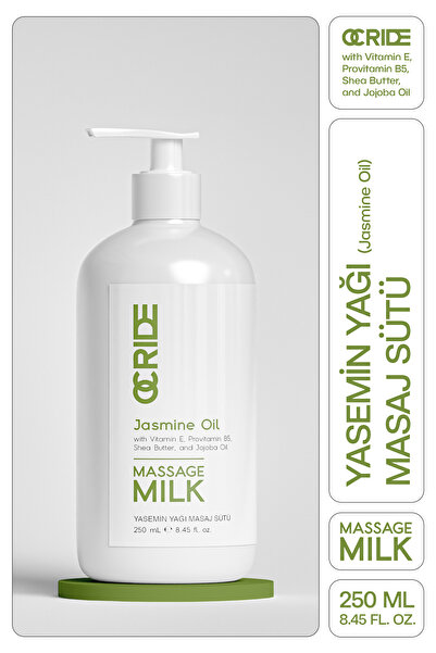 ocride Doğal Yasemin Yağı Masaj Sütü 250 ml – Canlandırıcı ve Nemlendirici Ba...