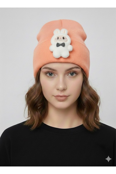 Pia Tija Labubu Oyuncaklı Bere Çeşitleri (Görseldeki Renkler mevcuttur)