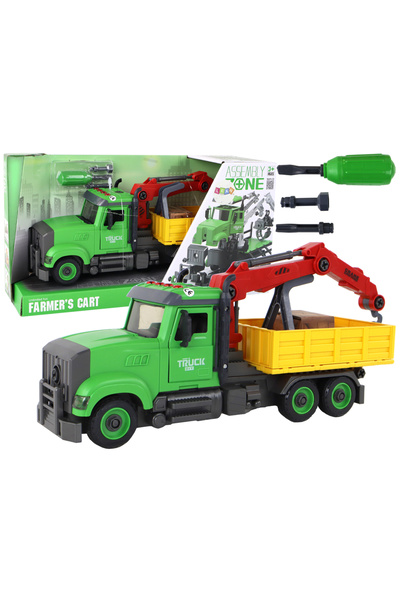 Bebelul Basculantă cu macara și șurubelniță pentru asamblare 3 ani+