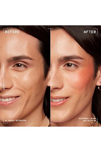 Professional Makeup Buttermelt Blush, Powder Blush, up to 12 H Wear, Fade & Transfer Resistant,