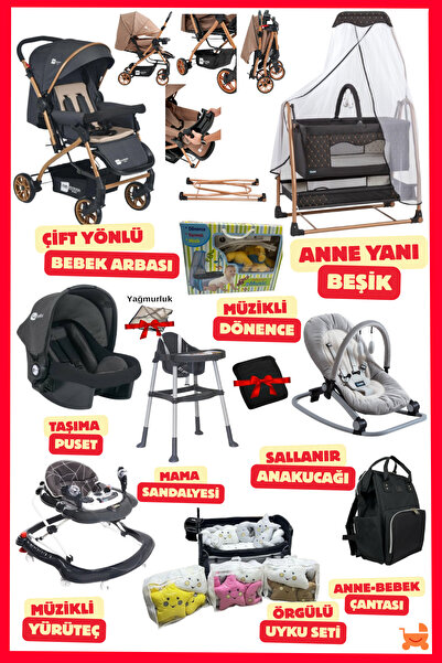 ÖYKÜ BEBEK DUNYASI Premium Yeni Doğan Bebek Çeyiz Seti (19 Parça) Her Bebeğin...