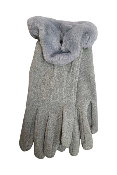 by Alexandra Vacarusi Women's gloves with fur, autumn winter gloves