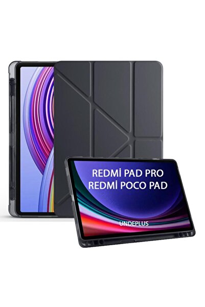 UnDePlus Xiaomi Redmi Pad Pro / Poco Pad 12.1Inch Case Trifoldable Case with Pen Compartment (Not Plain Redmi Pad)