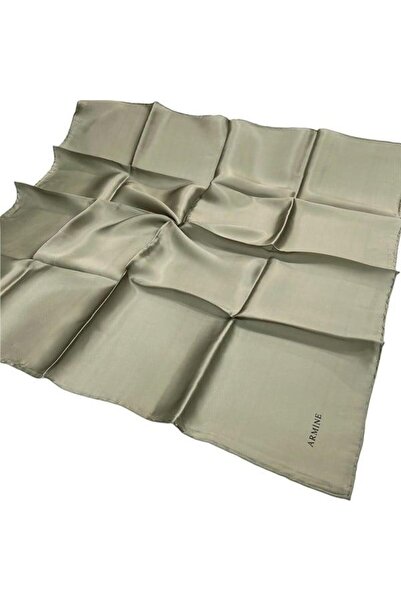 Armine Eșarfă simplă din mătase - 1258 Verde ulei Sura