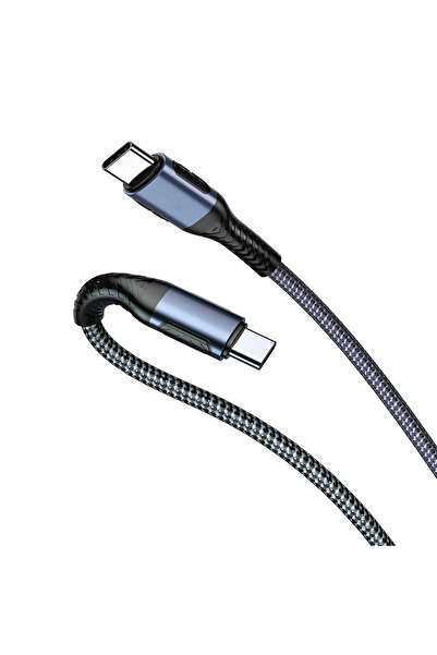 G-TiDE EXTREME 60W USB-C to USB-C Charging Data Cable 1M Nylon Braided for Phone, Tablet & Laptop