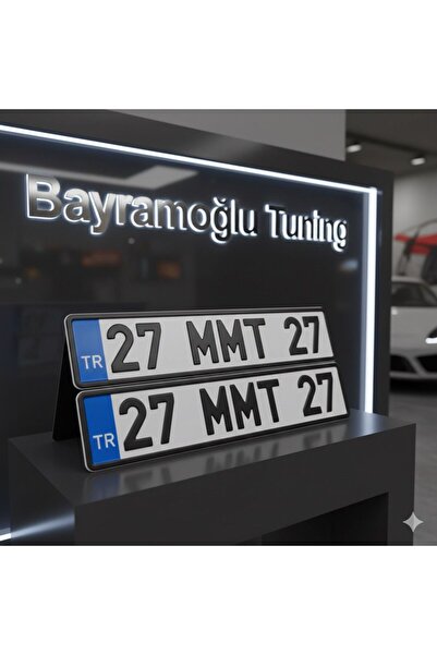 Bayramoğlu Tuning Orta Kalın Baskı Uzun Boy Plaka ( 2 adet )
