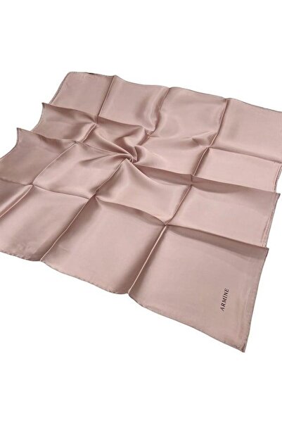 Armine Eșarfă simplă din mătase - 1377 Powder Sura