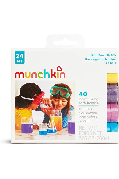 Munchkin Color Buddies Moisturizing Bath Bomb Refills, Pack of 40