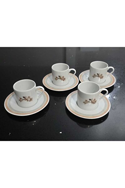 Porland Pink Flower Porcelain Pasta Coffee Serving Presentation Set for 4 People ***New Product***