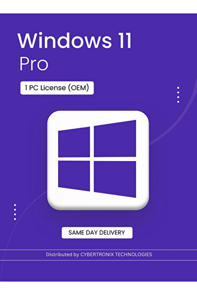 MICROSOFT Windows 11 Pro | 1 PC License (OEM) | Digital License | SAME DAY DELIVERY
