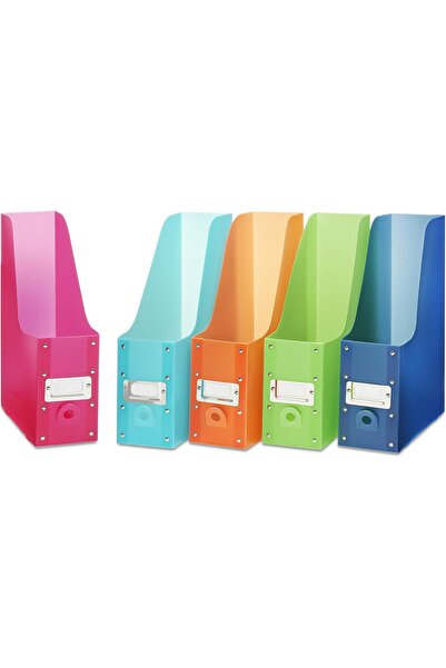 Whitmor Magazine Organizers, Set of 5, Multicolor