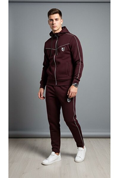 Plus Scorpion Men’s Hooded Zip-Up Tracksuit – Sport & Casual Full Set