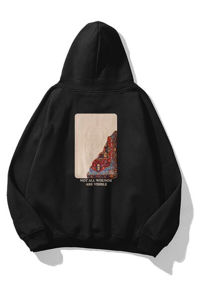 Trendiz Unisex Not All Wounds Are Visible Sweatshirt Siyah