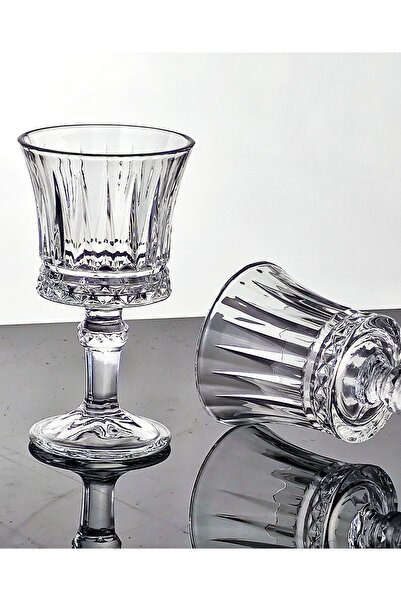 gkzglass home dekor Orkide Glass Crystal Bhm Coffee Side Water Glass Presentation Set 6-Piece Set