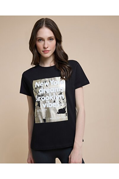 R&B Printed T-Shirt With Crew Neck And Short Sleeves