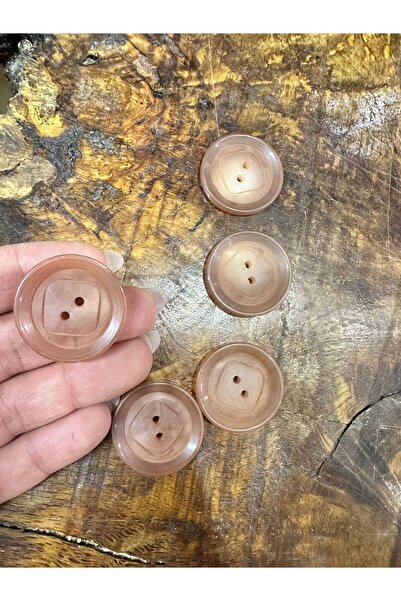 Gönülden Tasarım 5 Pieces Milk Coffee Button Set Diameter 3.5 cm