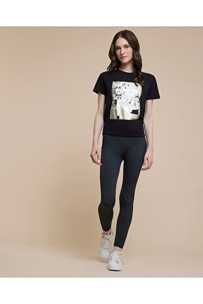 R&B Printed T-Shirt With Crew Neck And Short Sleeves