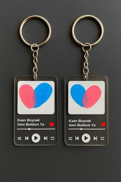 AhEs Shopping Set de confecționare brelocuri cu amprentă digitală pentru iubit/ă