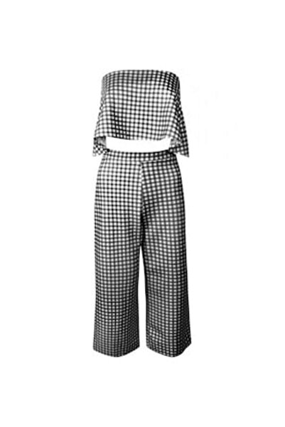 OEM Gingham check set, black