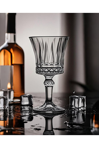 gkzglass home dekor Orkide Glass Crystal Bhm Coffee Side Water Glass Presentation Set 6-Piece Set