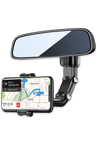 MAKINGTEC Rear View Mirror Phone Mount, 360° Rotating Universal Car Holder (4...