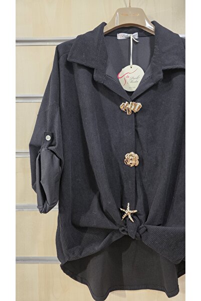 Park Moda Shirt Brooch Buttoned