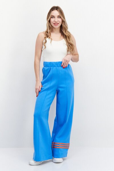 adidas Women Sportswear Fit Drawstring Outdoor Track Pants, Turquoise