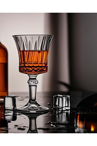 gkzglass home dekor Orkide Glass Crystal Bhm Coffee Side Water Glass Presentation Set 6-Piece Set