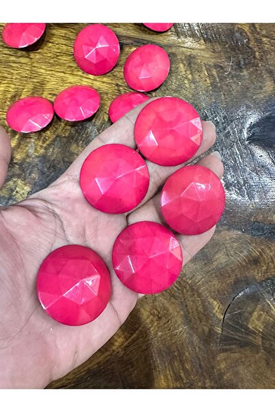 Gönülden Tasarım Pink 6-Piece Button Set Diameter 4 cm