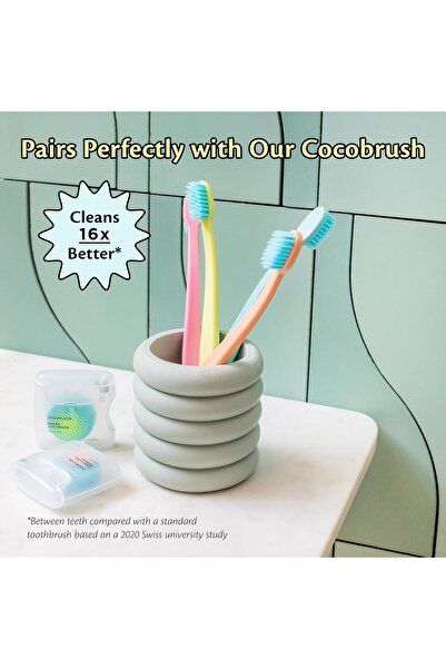 Cocofloss Woven Dental Floss, Mint, Waxed, Expanding, Vegan, 1 Spool (33 yd)