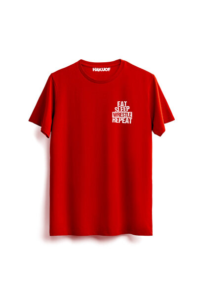 hakuof Cotton Wrestling Training Printed T-Shirt Wrestling Design T-Shirt