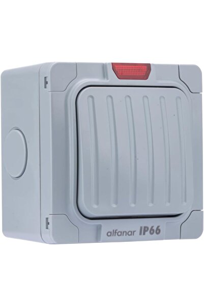 Alfanar Weatherproof Double Switch with IP66 Rating for Water and Dust Resist...