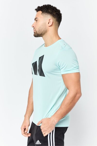 adidas Men Sportswear Fit Short Sleeve Training T-shirt, Turquoise