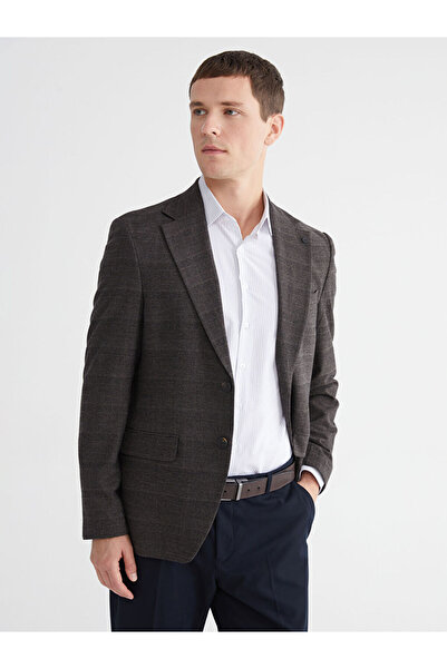 LC Waikiki Brown Standard Fit Men's Suit Jacket