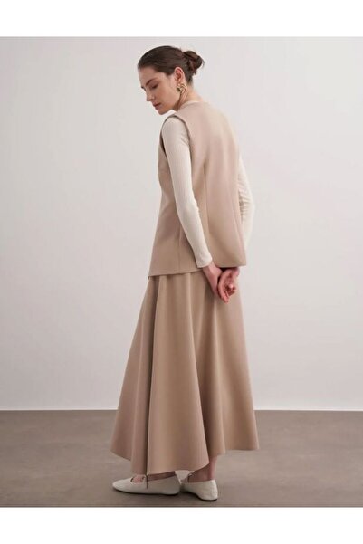 Thebomb Melek Vest Set Skirted Suit