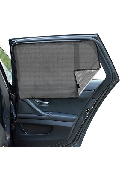 Generic Mesh Side Car Window Sunshade for Child Protection, UV & Privacy (Rear Seat, 2pcs)