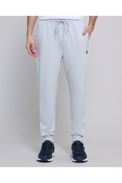 R&B بنطال رياضي رياضي منسوج مع خصر برباط
