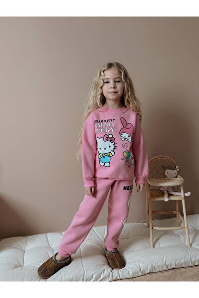 YİGİT BUTİK Character Patterned Girl's Suit