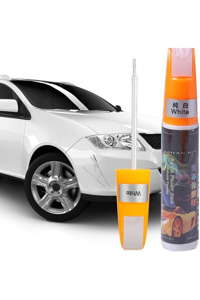 EXCEFORE Car Scratch Repair Paste, 2-in-1 Car Paint Pen (4 Pack, White)