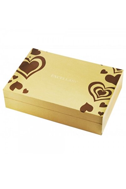 Excellanc set for women with watch, necklace, ring and Swarovski Hearts Gold earrings