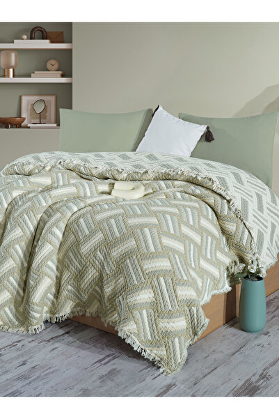 luxtex Double-Sided, Straw Patterned, 5-Layer, Filled Muslin Blanket, Quilt, 220 X 240 cm