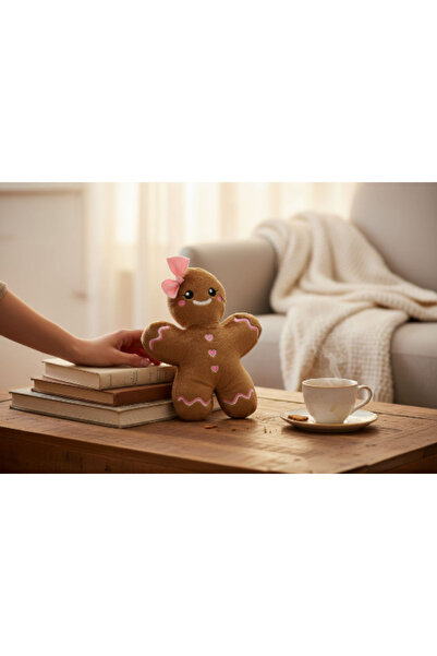 K-LAY kurabiye kız yılbaşı dekorasyon 20 cm peluş oyuncak