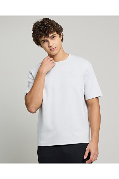 R&B Solid T-Shirt With Crew Neck And Short Sleeves