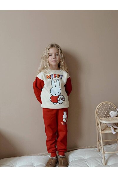 YİGİT BUTİK Character Patterned Girl's Suit