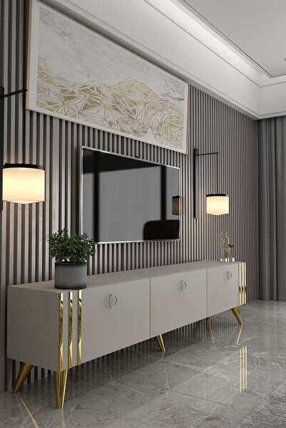 Givayo Mobilya ASTEL KUMTAŞI GOLD TV ÜNİTESİ