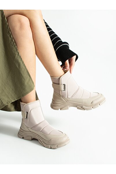 ALEMDAR AYAKKABI Γυναικείες μπότες MANAG Cream Feather