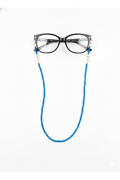 optiPoint Blue Bead Eyeglass Cord